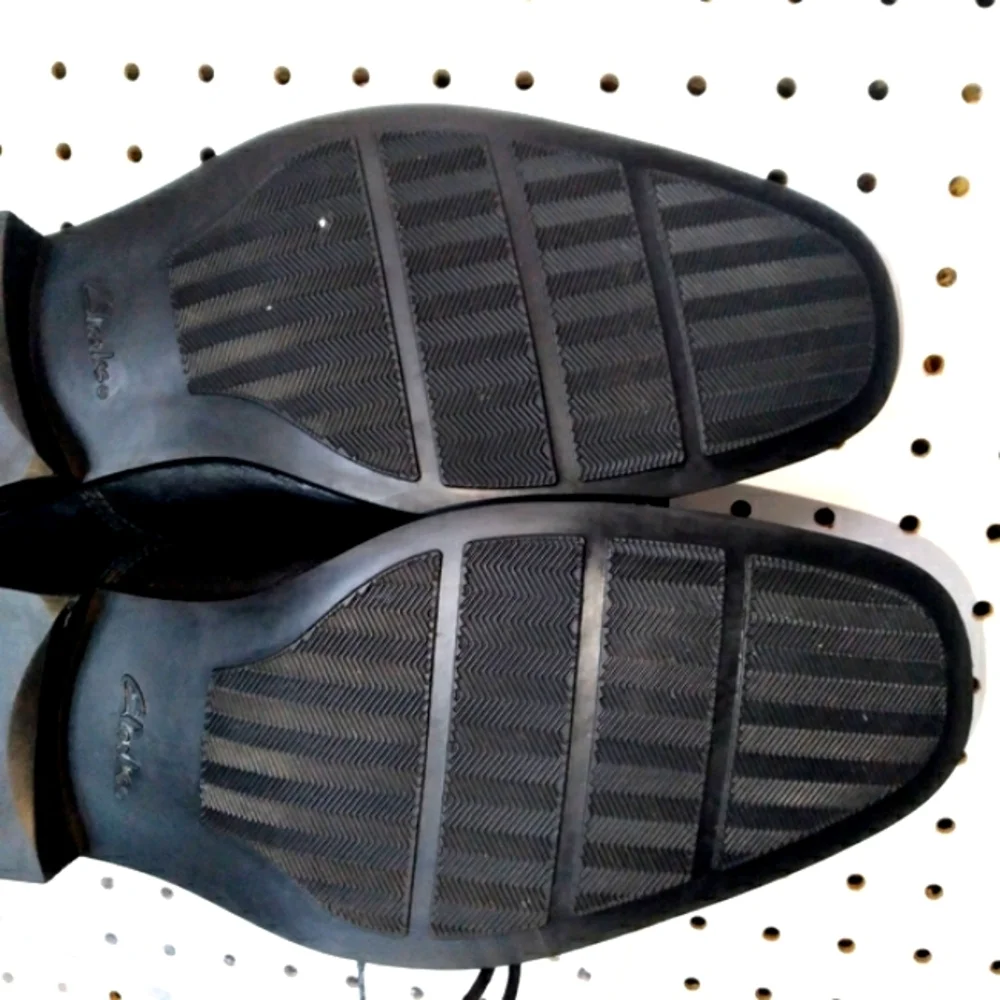 Clarks | Black Shoes | Men's Comfort Oxford Cushioned Footbed Lace-up Sz 11.5 M